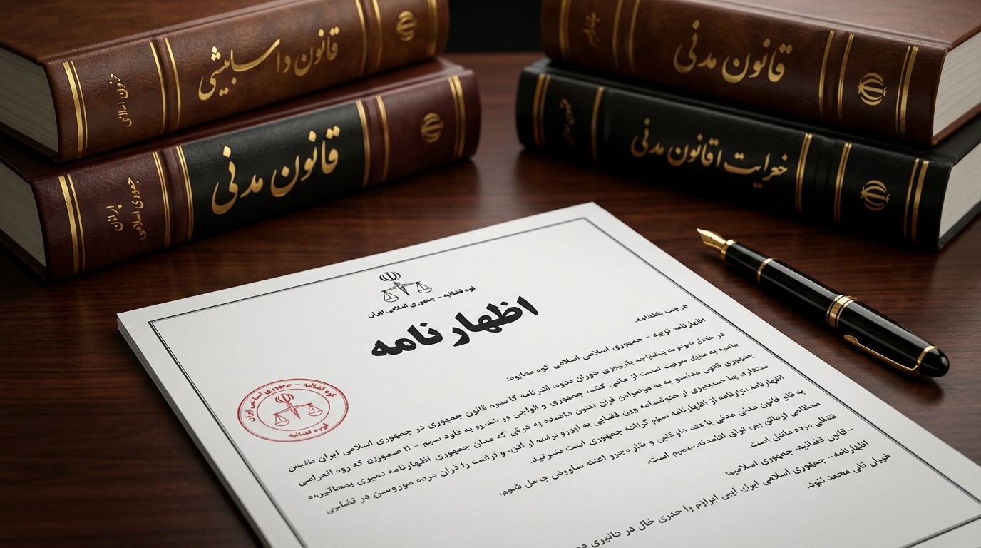 نمونه فرم اظهارنامه مطالبه وجه چک و سفته